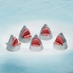 Best Sale 🌟 Shark Finger Puppet Novelty Toys Finger Doll Props Animal Cake Toppers Gift (Shark 5 Piece Set) ✔️