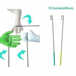 Brand new 🤩 15" Arm Control Rod Stick Accessory For Hand Puppets Ventriloquist Puppet, 2 Pack(Blue&Yellow) ⌛