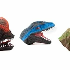 Best reviews of 🧨 Nosaur Hand Puppets (3 Pack) Realistic Soft Rubber Interactive Dino T 💯