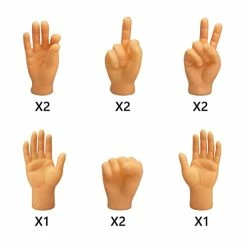 Cheap 😀 10 Pack Tiny Hands Finger Puppets Mini Hands For Kids Boys 👧 Girls Toddlers 🎅 Christmas Stocking Stuffers Gifts 😍