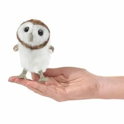 Best Pirce 🌟 Mini Barn Owl Finger Puppet Cream, Brown, 1 EA 🔔