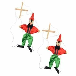 Best reviews of ⌛ Pcs Wooden Clown Marionette Puppet Dolls String Puppets Toys Marionettes Handiwork Interactive Toys For Kids 🎂 Birthday Carnival Party Favors 😀