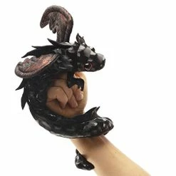 Best Pirce 🔥 Dragon Wristlet Finger Puppet Black; Red-brown, 1 EA ✔️