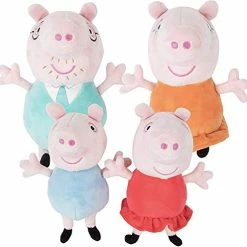 Best deal ❤️ Family Plush Toy 4 Pack - Includes Daddy, Mummy, Peppa & George - 7-8 Inches - 18+ Months ❤️