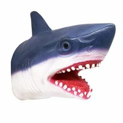 Discount 💯 Shark Hand Puppet Realistic Latex Soft Animal Toy Storytelling Role Play Party Supplies For Kids 👍