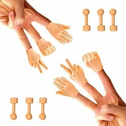 Hot Sale 💯 Tiny Hands (Rock, Paper, Scissors, + Holding Sticks) - 6 Pack + 6X Holding Sticks (Right Hands Only) TIK Tok ❤️