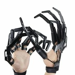 Brand new 👏 Articulated Finger Extensions,Halloween Articulated Fingers,3D Printed Flexible Finger Extensions Fits All Finger Sizes, The Best 🎃 Halloween Gear(A Pair-Black) ⌛