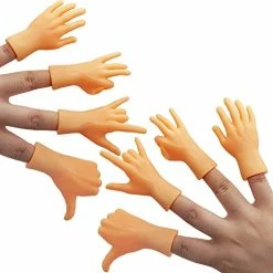 Cheap 💯 Tiny Hands Miniature Finger Puppets With Left & Right Hand, Party Favors, Educational, TIK Tok Toys, 8 Pieces (4 Mixed Style ) 🥰