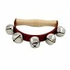 Coupon ❤️ Percussion Bell Five Bell Leather Bracelet Hand Bell Instrument Bell Education Fidget Sensory Toy Pack (Brown, One Size) 😍