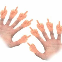 Hot Sale ❤️ Middle Finger Hands (10 Pack) – Premium Rubber Little Tiny Finger Hands – Fun And Realistic Design - Hilarious!!! 😍