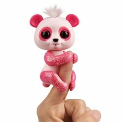 New ✨ Fingerlings Glitter Panda - Polly (Pink) - Interactive Collectible Baby Pet 🔔