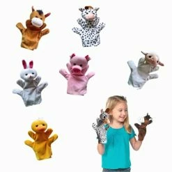 Discount 🛒 Farm Animal Friends Kids Hand Puppets(Set Of 6 - Cow, Horse, Sheep, Duck,Rabbit And Pig - Soft Plush Material, Great Gift For 👧 Girls And Boys - Kids Toy Best For Imaginative Play ) 🔥