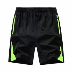 Outlet 👏 ILXHD Men's Swim Trunks 🌞 Summer Plus Size Thin Quick Drying Beach Trousers Casual Sports Short Pants Red ✔️