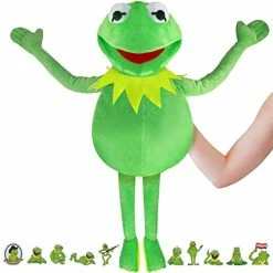 Buy 😍 Kermit Frog Puppet, The Muppet Show, Soft Hand Frog Stuffed Plush Toy With 50 Pcs Kermit Frog Stickers, 💀 Halloween 🎄 Christmas 👪 Thanksgiving Gift Ideas For Boys And 👧 Girls- 24 Inches 🔥