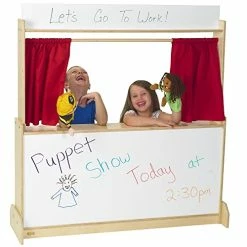 Hot Sale π Angeles Puppet Theatre / Store - Dry Erase Whiteboard, Puppet Theater For Kids/Toddlers, Pretend Play For π§ Girls/Boys In Homeschool/Playroom/Daycare π―