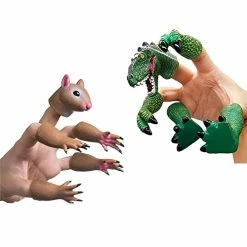 New ✔️ Squirrel Finger Puppet & Dinosaur Finger Puppet 💯