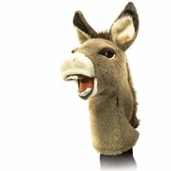 Budget 😉 Donkey Stage Puppet, Brown, Beige 🤩