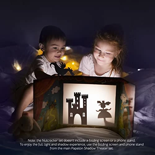 Cheapest π Shadow Theater, The Nutcracker For Kids Pretend Play, Storytelling Kits For Shadow Puppet Show, Family Games For Kids - Papaton Shadow Theater Creative Game + Downloadable App, 3-6 Years π - Image 2