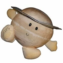 New 🌟 Saturn Buddy Science Astronomy Space Solar System Educational Plush Blue Planet Toy 🔔