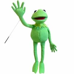 Best Sale 👍 Kermit Frog Puppet With Puppets Arm Control Rod & 50 Pcs Kermit Frog Stickers, The Muppets Show, Soft Hand Frog Stuffed Plush Toy, Gift Ideas For ❄ Christmas/ 🥳 Birthday For Boys & 👧 Girls - 27 Inches ✔️