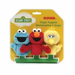 Best reviews of ❤️ Sesame Street Finger Puppets Set Of 3 Elmo, Big Bird And Cookie Monster 🎁