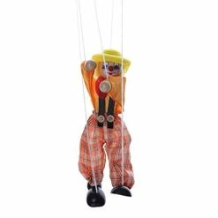 Discount ✔️ PULABO Useful And PracticalPull Puppet Marionettes Clown Toy 1 Pack Random Color Fine Craftsmanship Pink Yellow 1个 😉