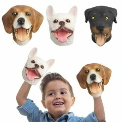 Top 10 🎉 Dog Hand Puppets, Rottweiler & Beagles & French Bulldog 3 Pcs Latex Animal Toys, Realistic Puppets Gift For Kids ⭐