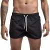 Best reviews of ⌛ ILXHD Men's Swim Trunks 🌞 Summer Drawstring Splicing Swimming Trousers Beach 🏄 Surfing Shorts（10+Color） Black 🥰