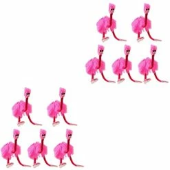 Best reviews of 🤩 10 Pcs String Toy Toys Doll Marionette Child Ostrich Funny Stuffed Plush Bird Handmade For Kids Pull Puppets Parent- Children Flamingo Pink Interactiv 🔔