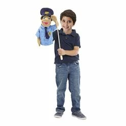 Deals ✔️ Rescue Puppet Set - Police Officer And Firefighter - Soft, Plush Puppets For Kids Ages 3+ 👏