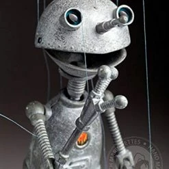 Best reviews of ❤️ Czech Marionettes, Robot – ON - Marionette In Silver Look And Steampunk Style, Easy To Use, Handmade, Awesome String Puppet, Ideal For Collectors Or Theater Performances, 12 ⌛