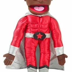 Flash Sale 🔥 25" Superhero Boy, Black, Full Body, Ventriloq 💯