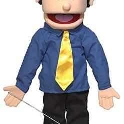 New 👏 25" George, Peach Dad / Businessman, Full Body, Ventriloq 😍