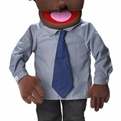 Best Sale ✔️ 30" Calvin, Black Dad / Businessman, Professional Performance Puppet With Removable Legs, Full Or Half Bod 🌟