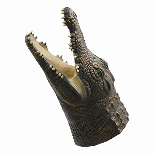 Top 10 π Alligator Puppet Crocodile Head Puppets Realistic Soft Latex Rubber Animal Glove Hand Puppet For Kids π - Image 3
