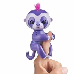 New ⭐ Fingerlings Baby Sloth - Marge (Purple) - Interactive Baby Pet - By 🧨