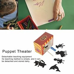 Hot Sale 👏 LIZEALUCKY 4‑Set Puppet Theater Technology Small Production Invention Scientific Experiment Doorway Puppet Theaters ⌛