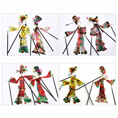 Best reviews of β€οΈ 15x9.5inch King Queen Shadow Hand Puppets Chinese Shadow Play Doll Shadow Puppet With Operating Lever-Best Finger Puppets Handicraft BGJ π― - Image 4