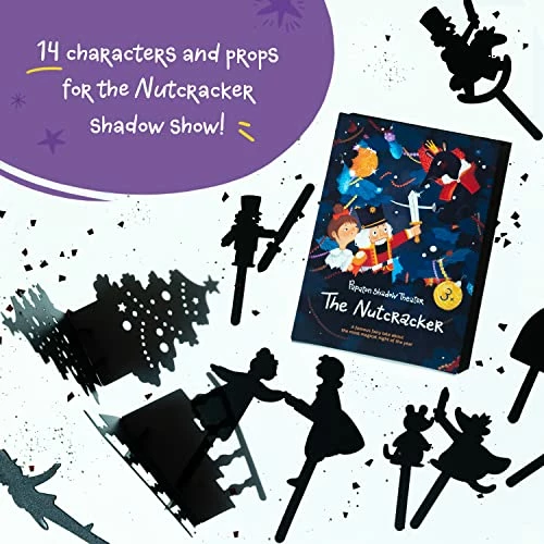 Cheapest π Shadow Theater, The Nutcracker For Kids Pretend Play, Storytelling Kits For Shadow Puppet Show, Family Games For Kids - Papaton Shadow Theater Creative Game + Downloadable App, 3-6 Years π - Image 3