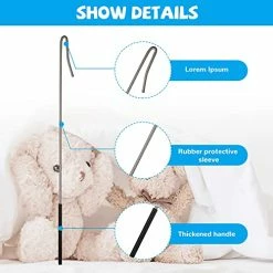Promo 🔔 4 Pieces Puppets Arm Control Rod Metal Stainless Steel Puppets Accessory Stick Rubber Protective Sleeve Rod For Small Puppet Arm Or Full Body (15.4 Inch) 🧨