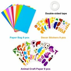 Discount 🛒 9Pack Monster Hand Puppets Art Craft Paper Sock Puppet Toys DIY Making Your Own Puppet Kits Early Learning Classroom Family Storytelling Games Pretend Party Supplies Valentine's Day Gift 😀