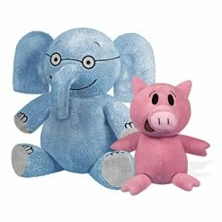 Brand new 😍 Mo Willems Collection | Pair Of Elephant & Piggie Soft Stuffed Animal Plush Toys – 7” & 5” Sitting 🎁