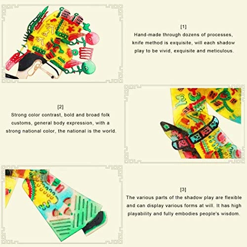 Best reviews of β€οΈ 15x9.5inch King Queen Shadow Hand Puppets Chinese Shadow Play Doll Shadow Puppet With Operating Lever-Best Finger Puppets Handicraft BGJ π― - Image 2