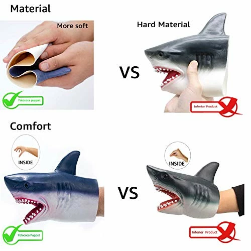 Top 10 π Alligator Puppet Crocodile Head Puppets Realistic Soft Latex Rubber Animal Glove Hand Puppet For Kids π - Image 5
