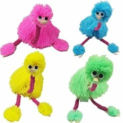 Deals ⭐ Fun Wooden Ostrich Marionette Puppet ,Stuffed Ostrich Plush Interactive Puppets Dolls Toys For Children Kids (Ostrich -4PC) 🥰