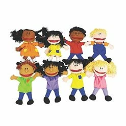 Best deal ✔️ Happy Kids Hand Puppets - Multi Ethnic And Diversity Collection (Set Of 8 For Kids) Great For Daycare And Classroom ❤️