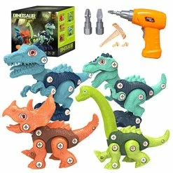 New ❤️ DGISAO Kids Dinosaur Toys, Take Apart Dinosaur Toys For Kids, Gifts For 3 4 5 6 7 8 Year Old Toddler Boys, STEM Building Toys With Electric Drill For Boys Age 3-8 ✔️