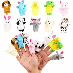 Outlet 🔥 20Pcs Finger Puppets Set - Soft Plush Animals Finger Puppet Toys For Kids, Mini Plush Figures Toy Assortment For Boys & 👧 Girls, Party Favors For Shows, Playtime, Schools, 1.7 X 2.8 Inch ❤️