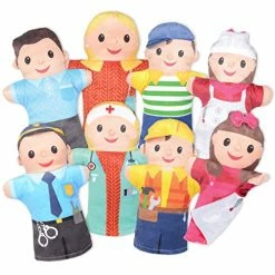 Cheapest 👍 4 Double-Sided Puppet Family Of Community Helpers 4 Puppets, 8 Sides 🎉