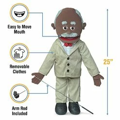 Hot Sale 🎁 25" Pops, Black Grandfather, Full Body, Ventriloq 🤩